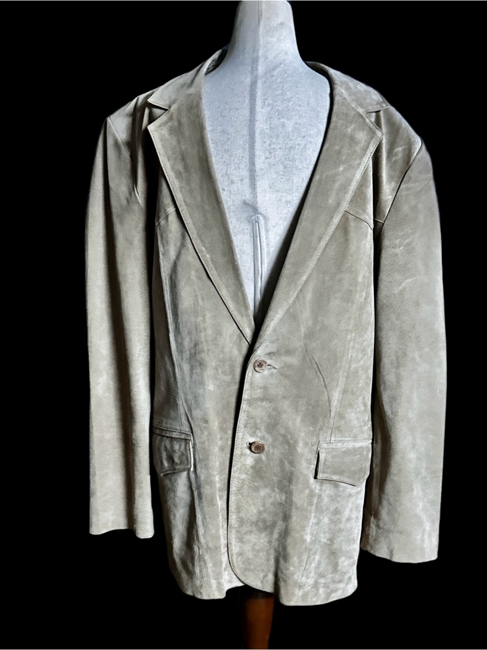 Scully ~ Men's Size 42 (X-Large) ~ Beige ~ Leather Suede Blazer Jacket - Picture 10 of 16